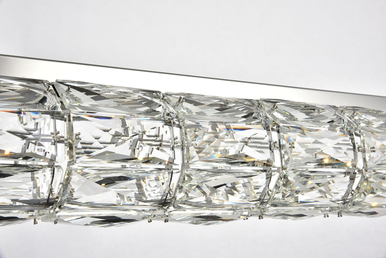 Elegant Lighting 3501D42C Valetta Integrated LED chip light Chrome Chandelier Clear Royal Cut Crystal