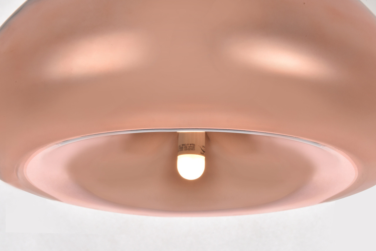 Living District LDPD2018 Reflection Collection Pendant D11in H7in Lt:1 Copper finish