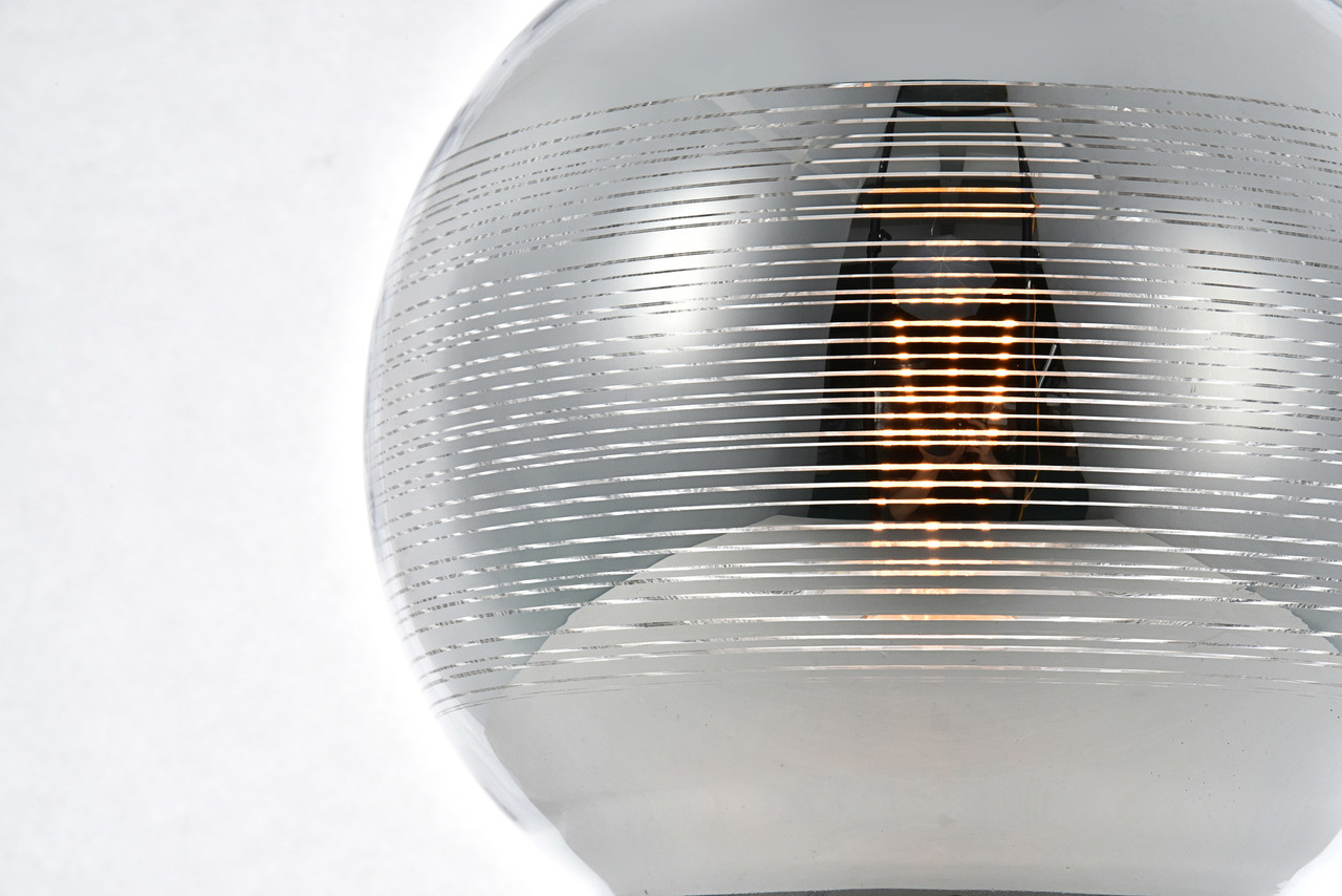 Living District LDPD2012 Reflection Collection Pendant D9.5in H9.5in Lt:1 Chrome finish