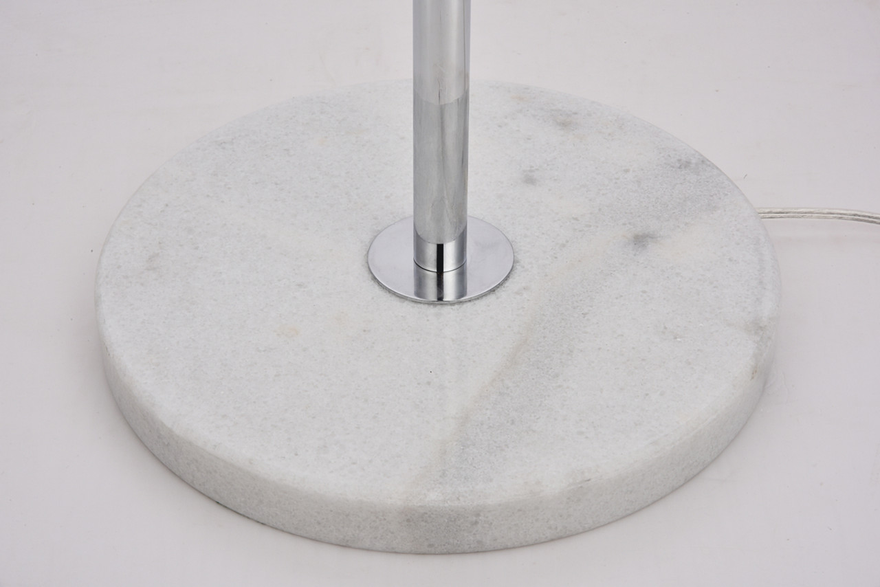 Living District LD6160C Eclipse 3 Lights Chrome Floor Lamp With Frosted White Glass Living District LD6160C Eclipse 3 Lights Chrome Floor Lamp With Frosted White Glass