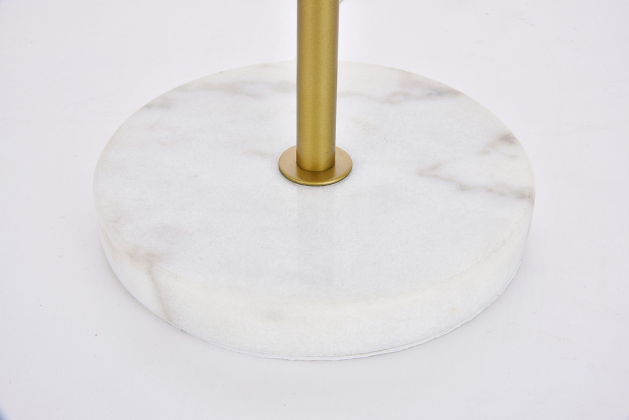 Living District LD6156BR Eclipse 2 Lights Brass Table Lamp With Frosted White Glass Living District LD6156BR Eclipse 2 Lights Brass Table Lamp With Frosted White Glass