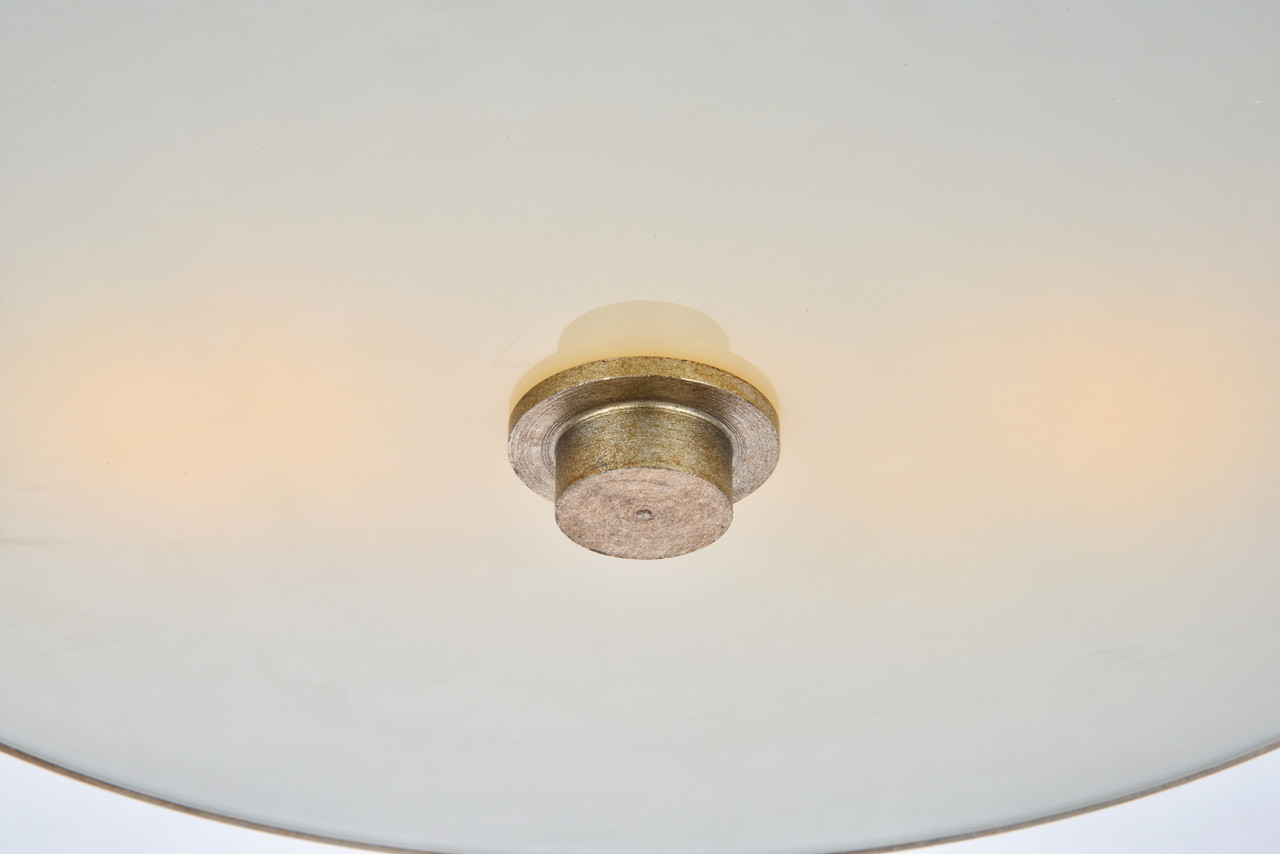 Living District LD6023 Hazen 2 light 12 inch Vintage Silver flush mount