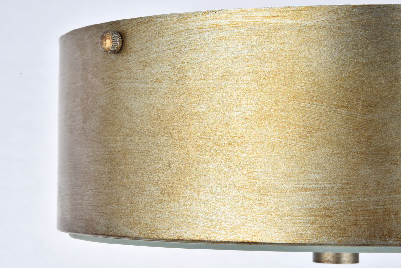 Living District LD6023 Hazen 2 light 12 inch Vintage Silver flush mount