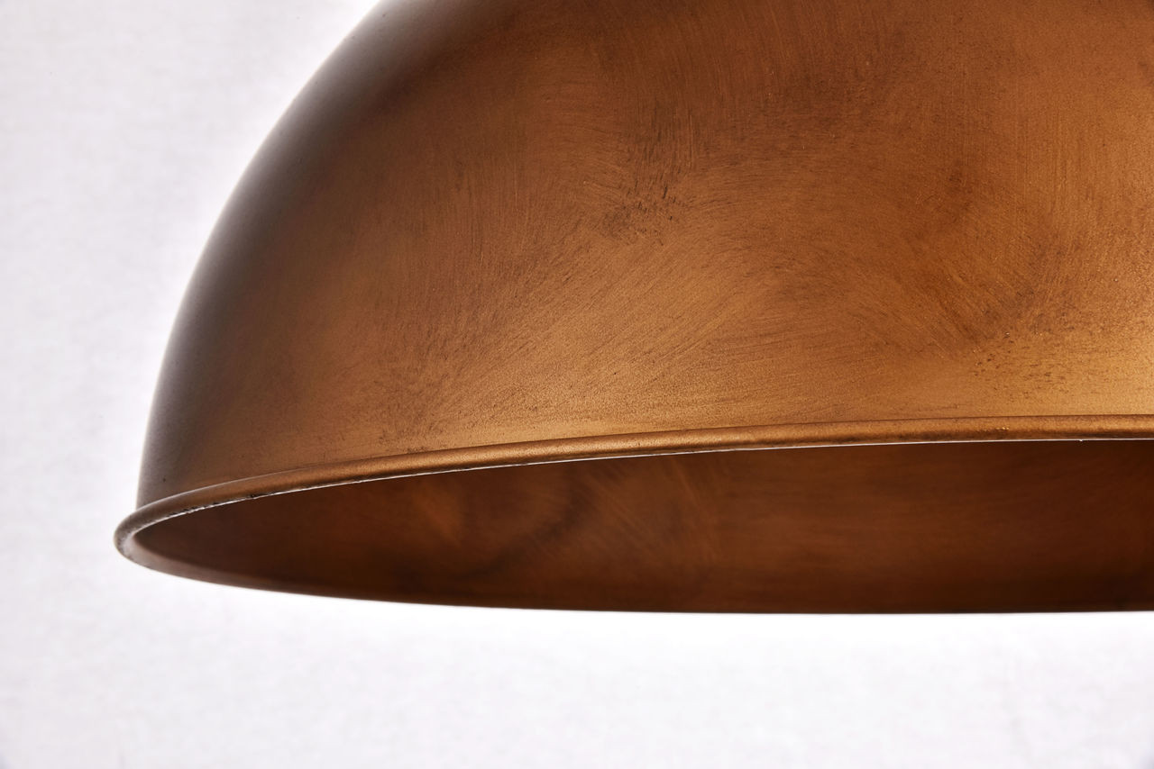 Living District LD6013D20BR Merce Collection Pendant D20 H12.75 Lt:1 Manual Brass Finish