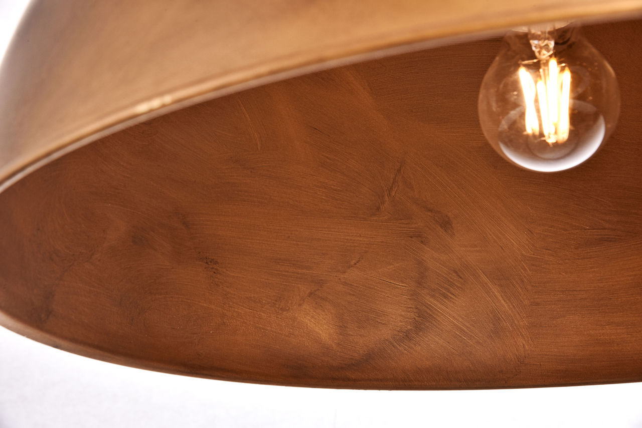 Living District LD6013D20BR Merce Collection Pendant D20 H12.75 Lt:1 Manual Brass Finish