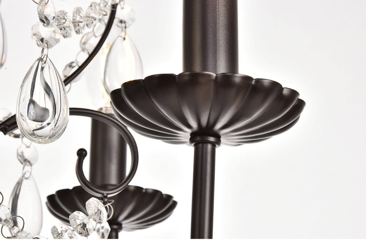 Living District LD5003D17ORB BLAISE Collection Pendant D17 H23 Lt:5 Oil rubbed bronze Finish