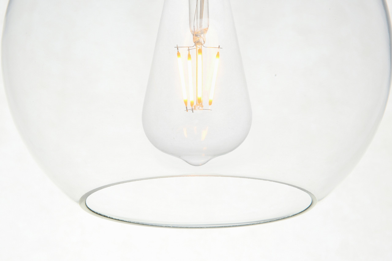 Living District LD2226C Baxter 5 Lights Chrome Pendant With Clear Glass Living District LD2226C Baxter 5 Lights Chrome Pendant With Clear Glass