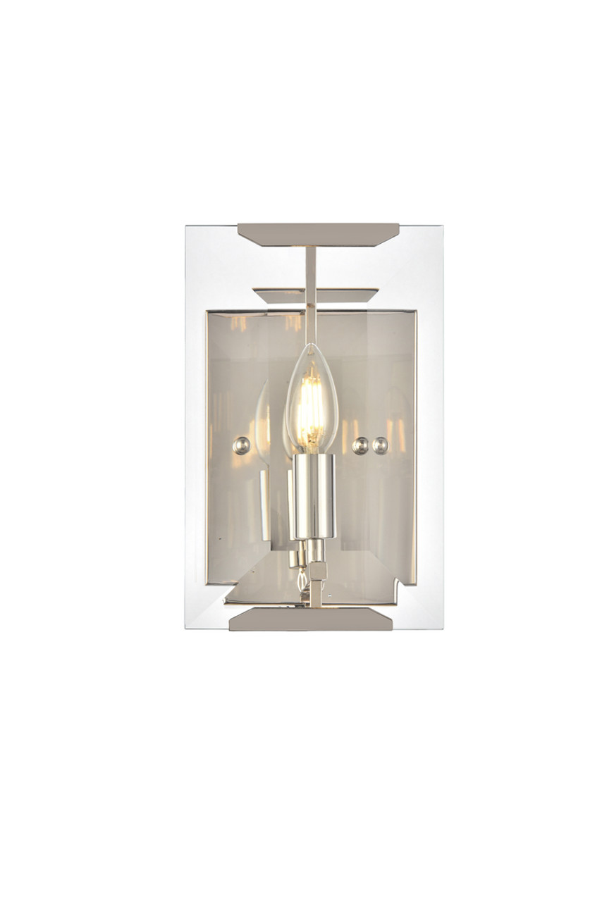 Urban Classic 1212W6PN Monaco 1 light Golden Iron Wall Sconce Glass Crystal