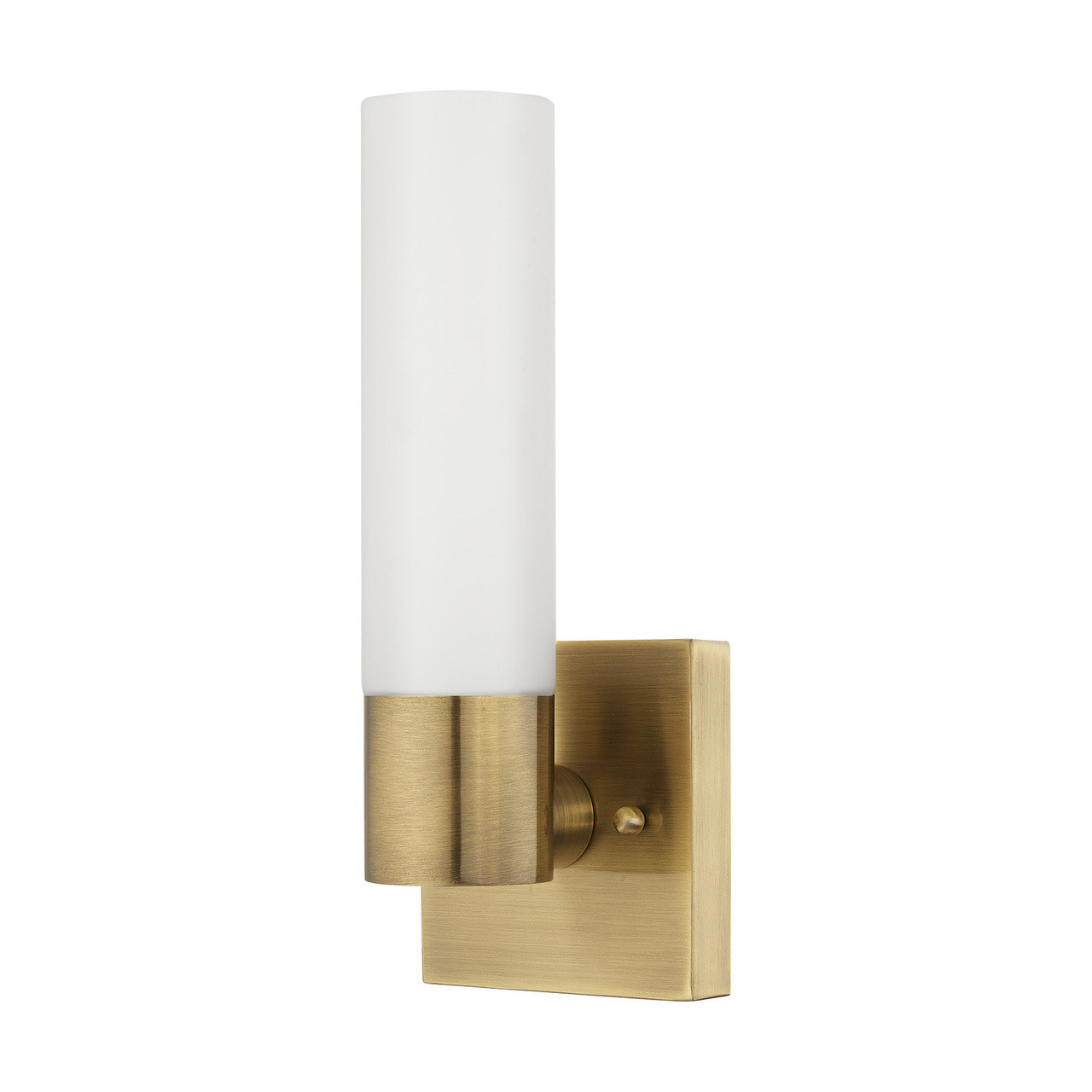 LIVEX LIGHTING 10101-01 1 Light Antique Brass ADA Wall Sconce