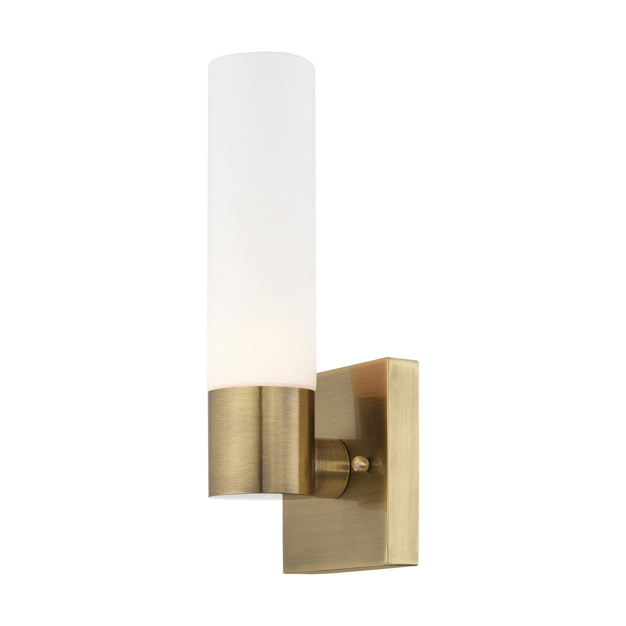 LIVEX LIGHTING 10101-01 1 Light Antique Brass ADA Wall Sconce