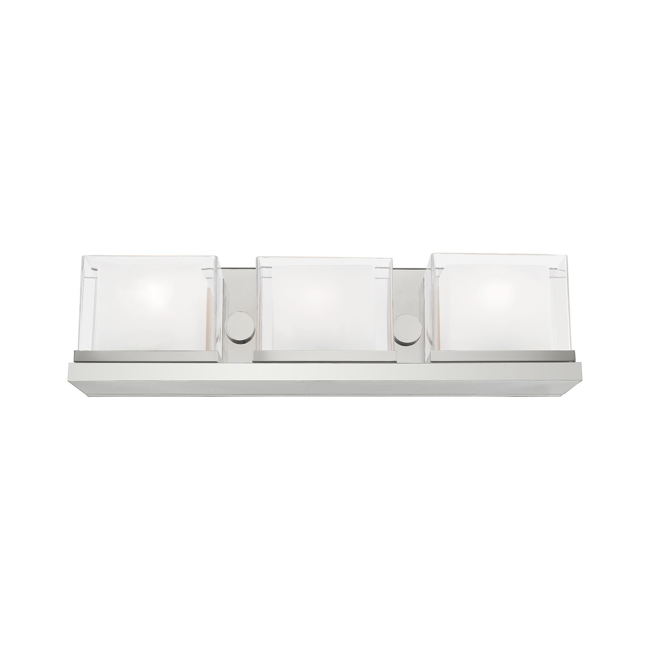 LIVEX LIGHTING 10123-05 Duval 3-Light Bath Vanity, Polished Chrome