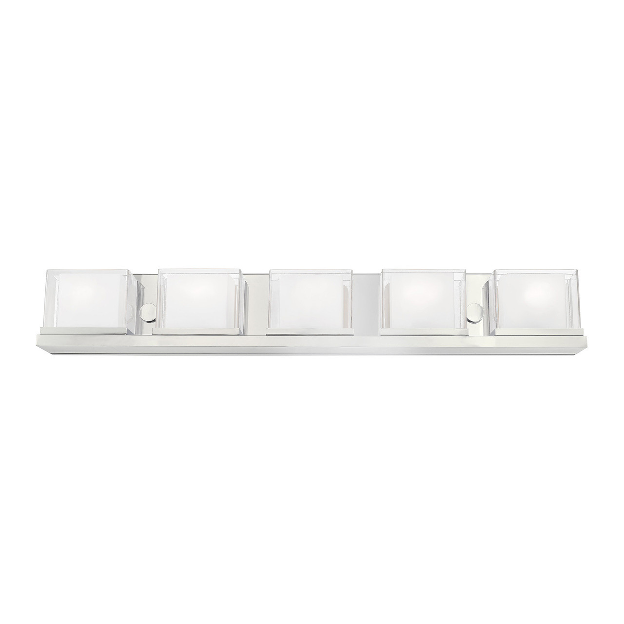 LIVEX LIGHTING 10125-05 Duval 5-Light Bath Vanity, Polished Chrome