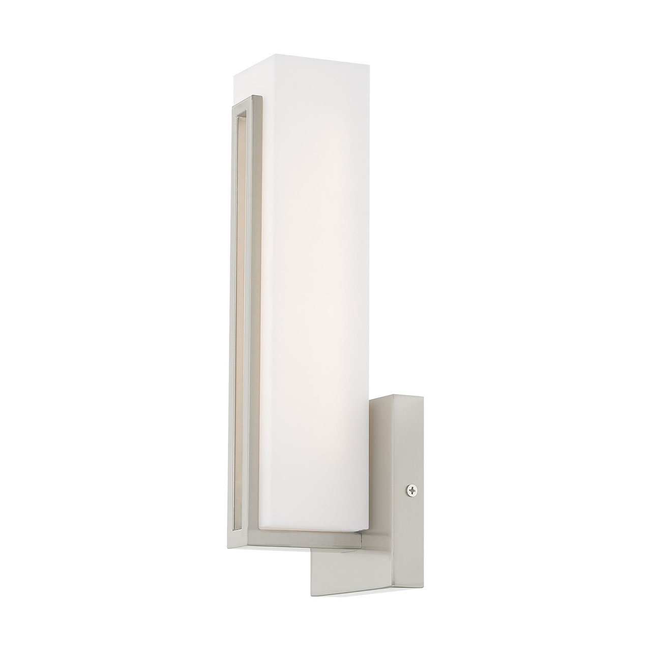 LIVEX LIGHTING 10190-91 10W LED Brushed Nickel ADA Wall Sconce