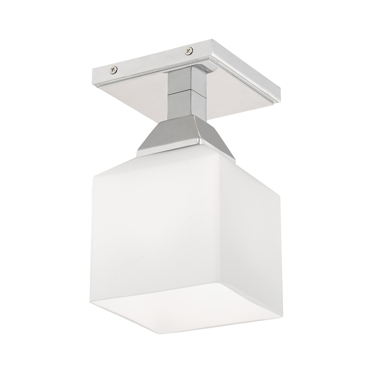 LIVEX LIGHTING 10280-05 Aragon 1-Light Ceiling Mount, Polished Chrome