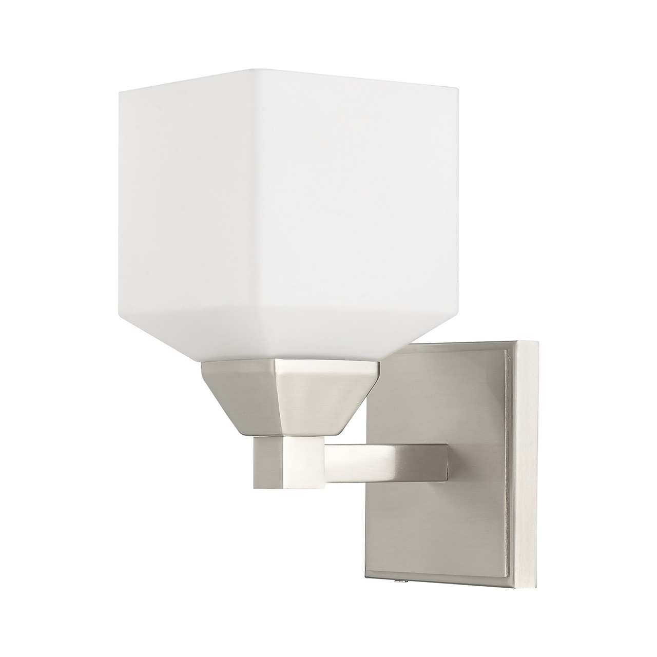 LIVEX LIGHTING 10281-91 1 Light Brushed Nickel Wall Sconce