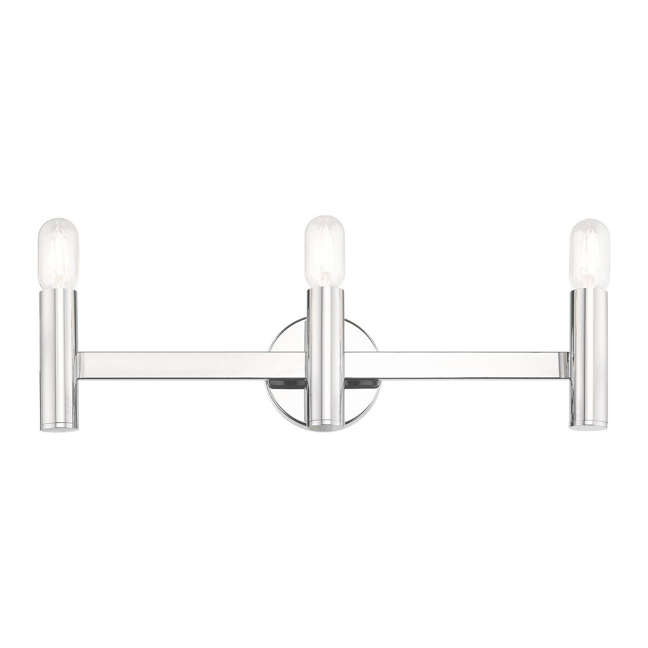 LIVEX LIGHTING 10343-05 Copenhagen 3-Light ADA Bath Vanity, Polished Chrome