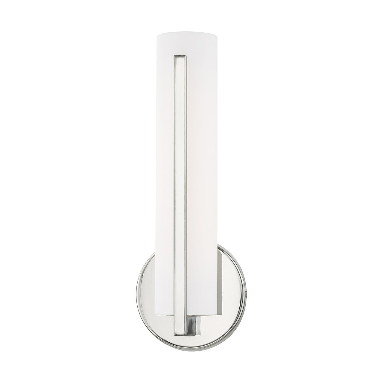 LIVEX LIGHTING 10351-05 10W LED Polished Chrome ADA Wall Sconce LIVEX LIGHTING 10351-05 10W LED Polished Chrome ADA Wall Sconce