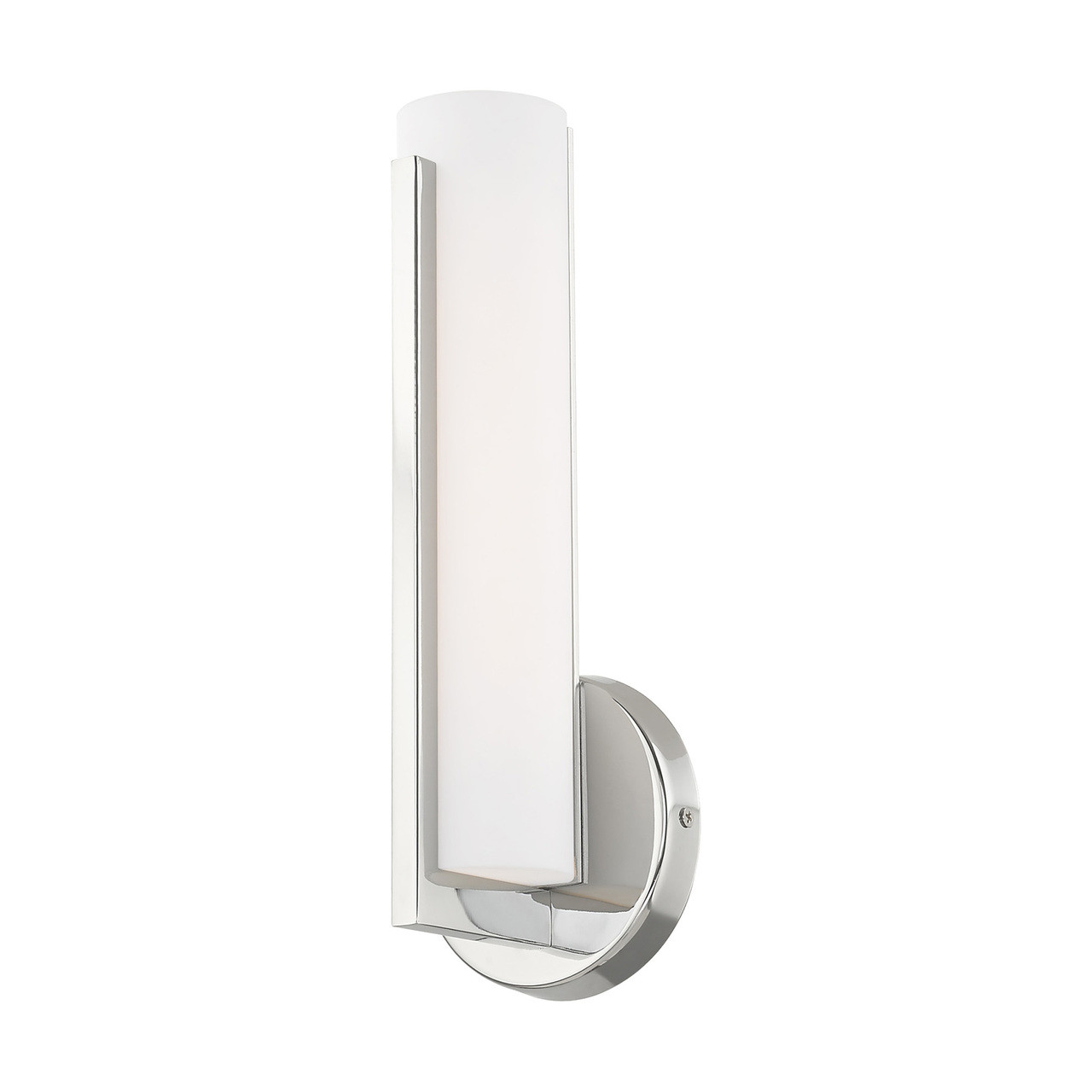 LIVEX LIGHTING 10351-05 10W LED Polished Chrome ADA Wall Sconce LIVEX LIGHTING 10351-05 10W LED Polished Chrome ADA Wall Sconce