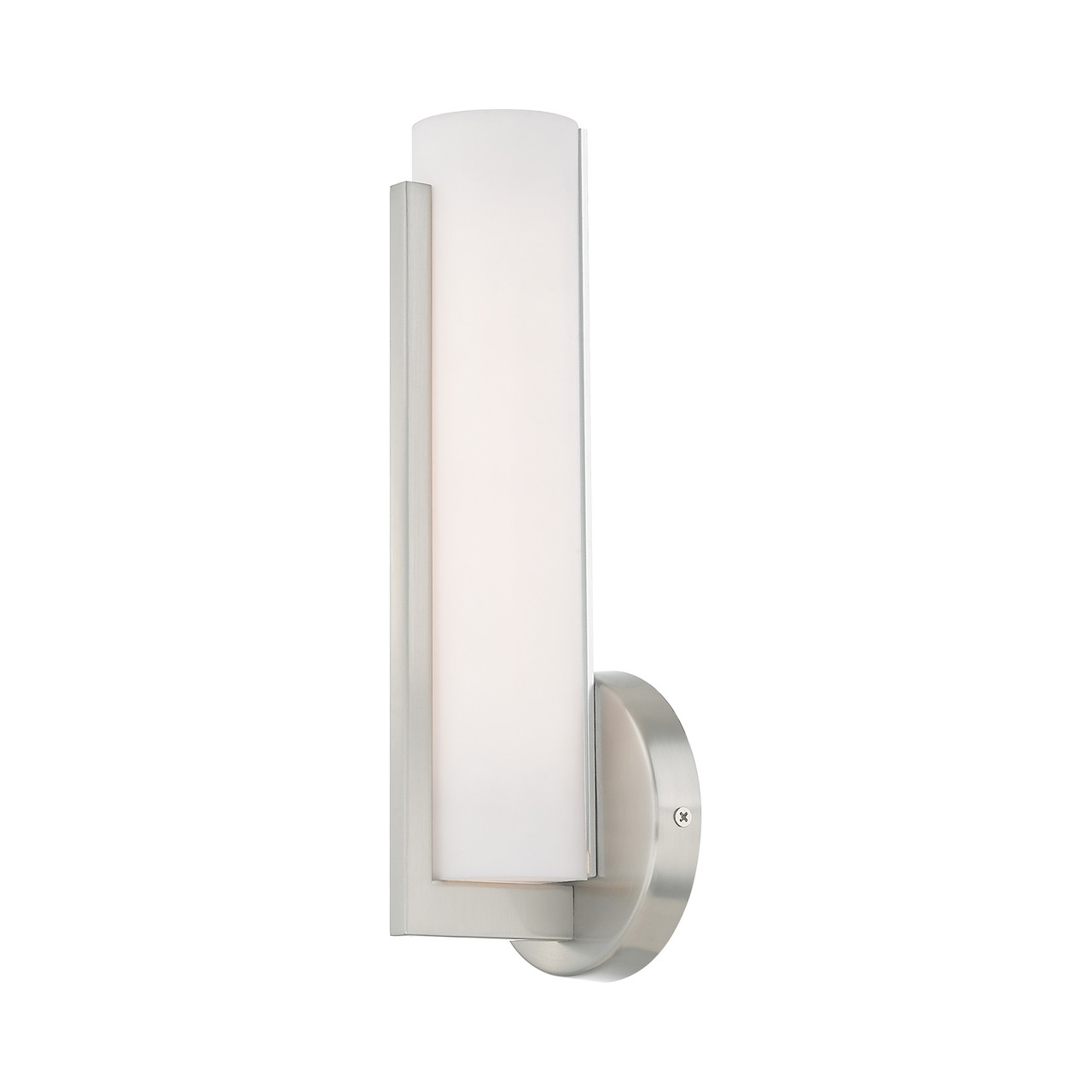 LIVEX LIGHTING 10351-91 10W LED Brushed Nickel ADA Wall Sconce