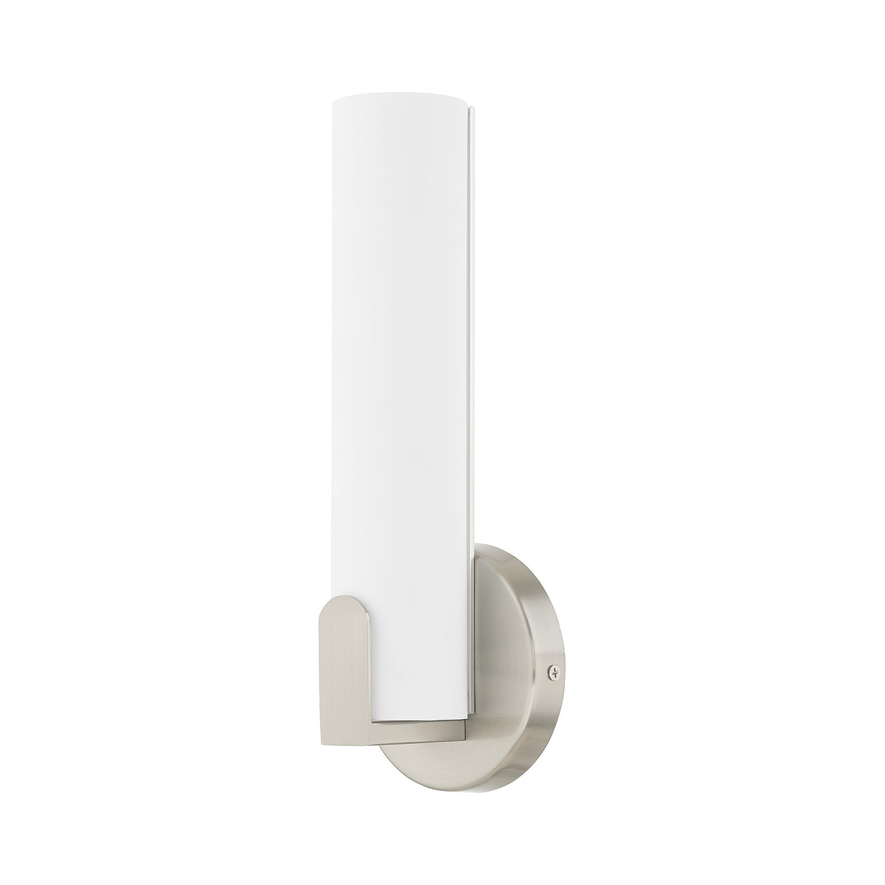 LIVEX LIGHTING 16361-91 10W LED Brushed Nickel ADA Wall Sconce