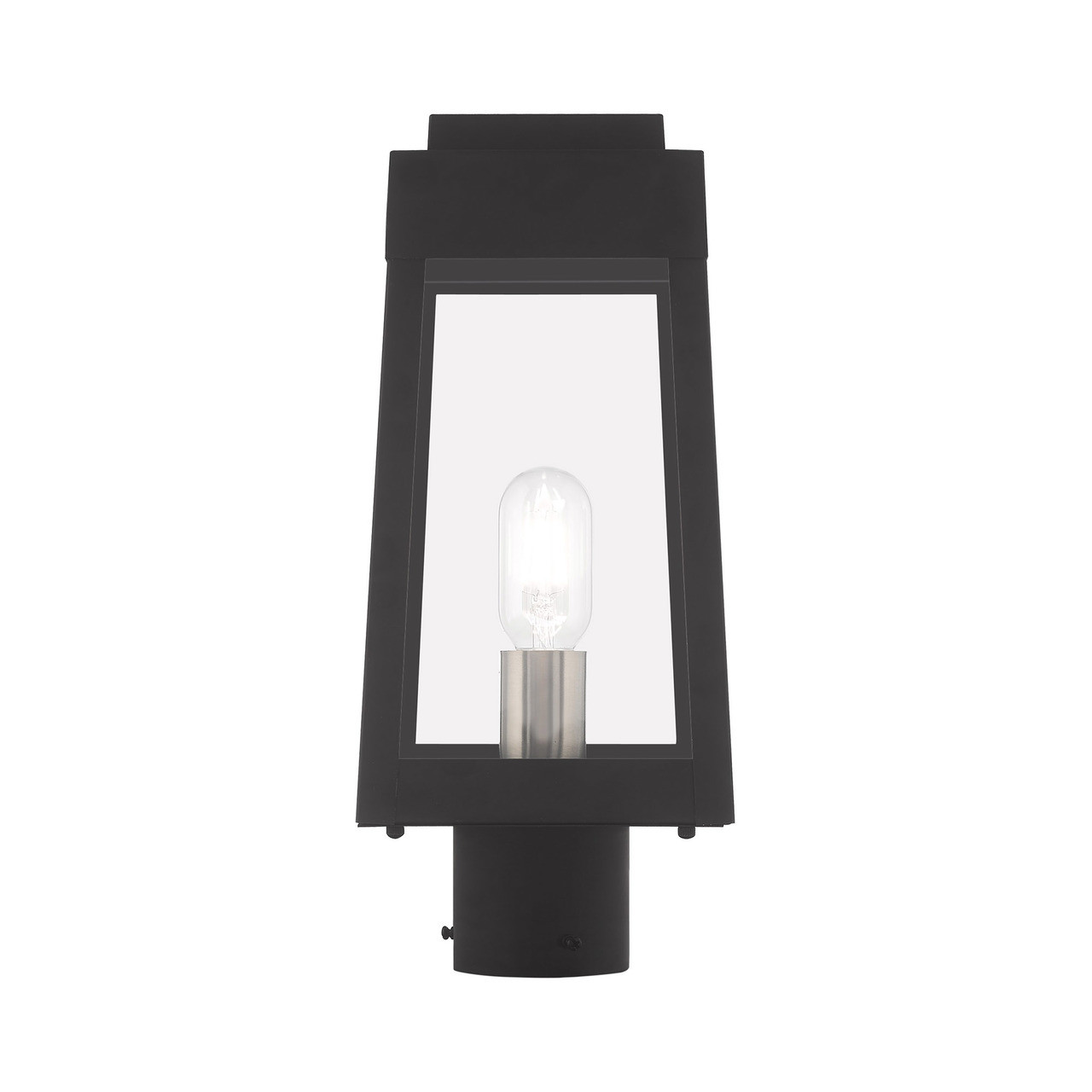 LIVEX LIGHTING 20853-04 1 Light Black Outdoor Post Top Lantern