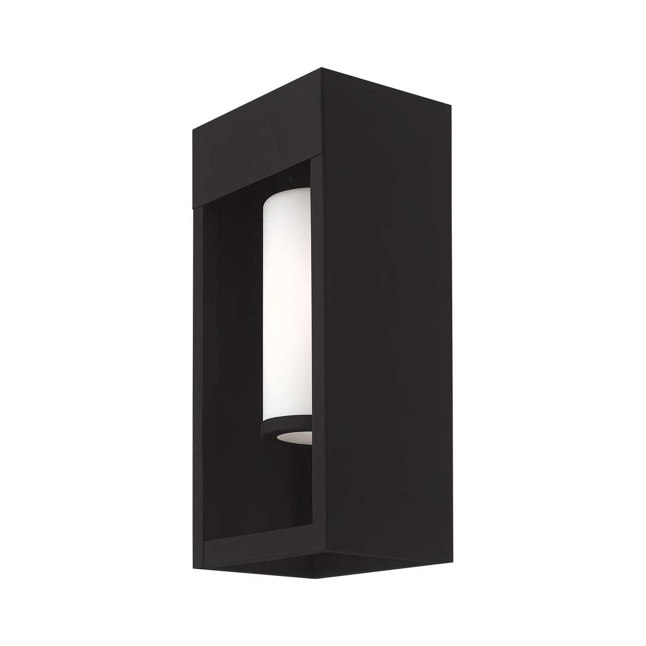 LIVEX LIGHTING 20982-04 Bleecker 1-Light Wall Lantern, Black