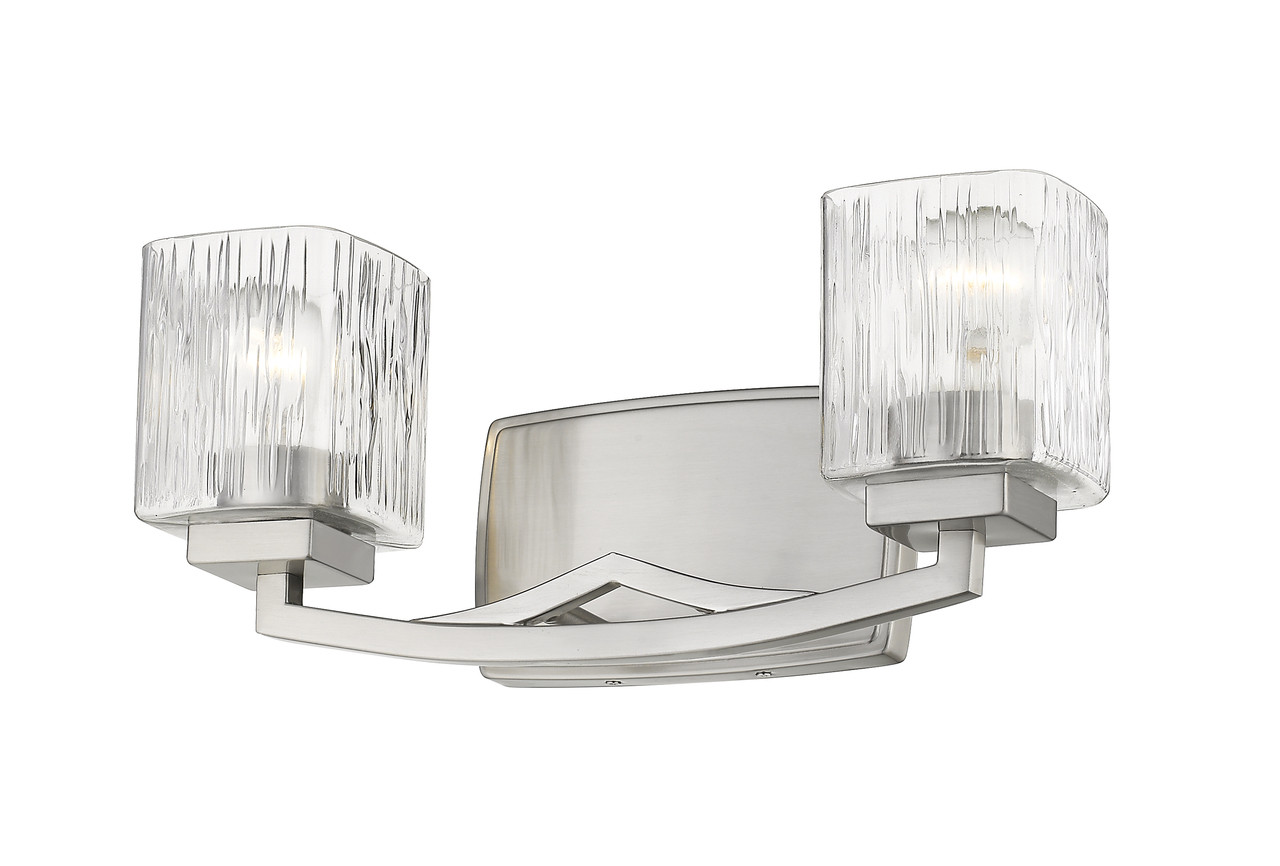 Z-LITE 1929-2V-BN 2 Light Vanity, Brushed Nickel