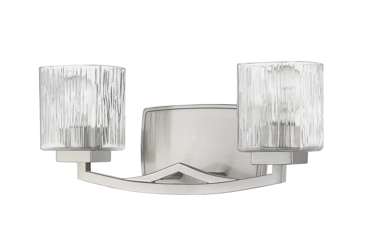 Z-LITE 1929-2V-BN 2 Light Vanity, Brushed Nickel