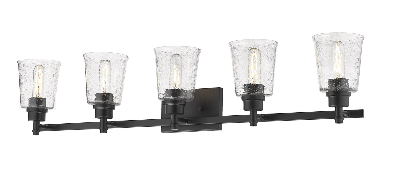 Z-LITE 464-5V-MB 5 Light Vanity, Matte Black