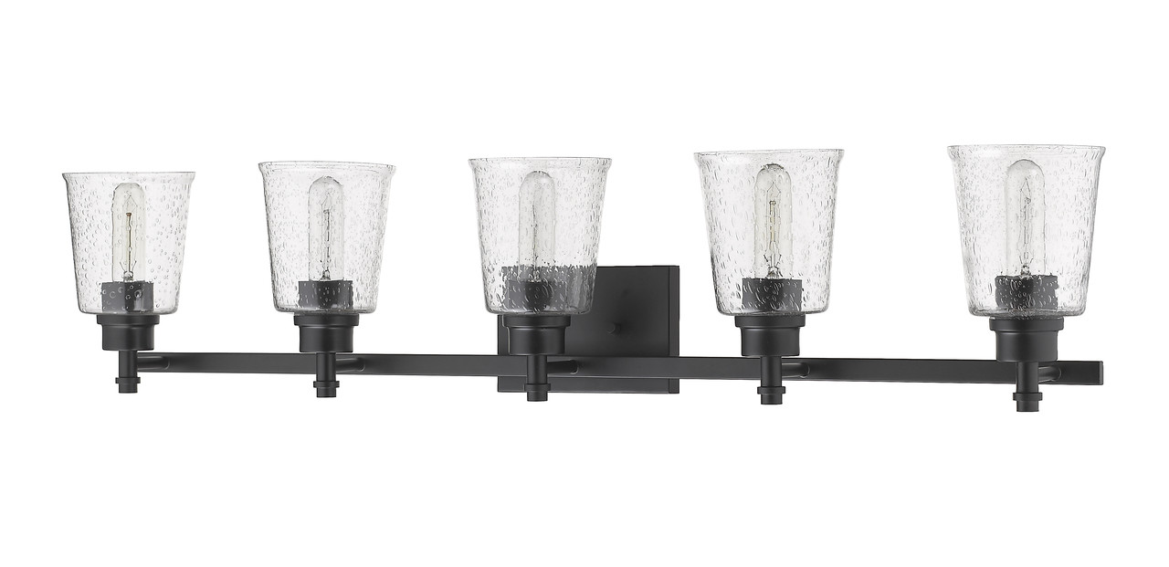 Z-LITE 464-5V-MB 5 Light Vanity, Matte Black