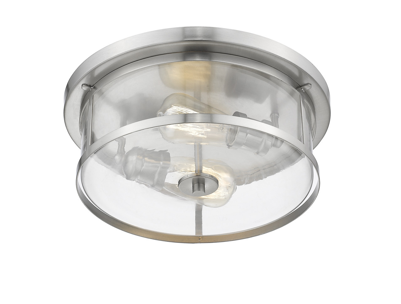 Z-LITE 462F14-BN 2 Light Flush Mount, Brushed Nickel