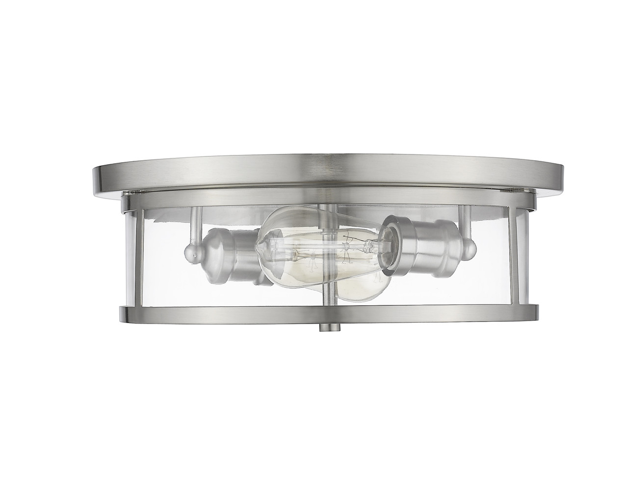 Z-LITE 462F14-BN 2 Light Flush Mount, Brushed Nickel