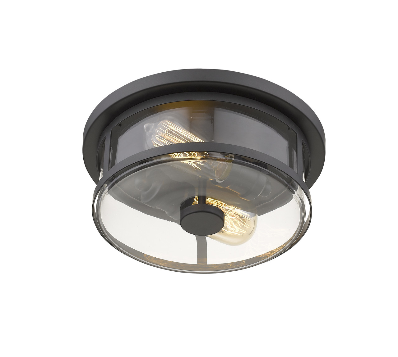 Z-LITE 462F11-BRZ 2 Light Flush Mount, Bronze