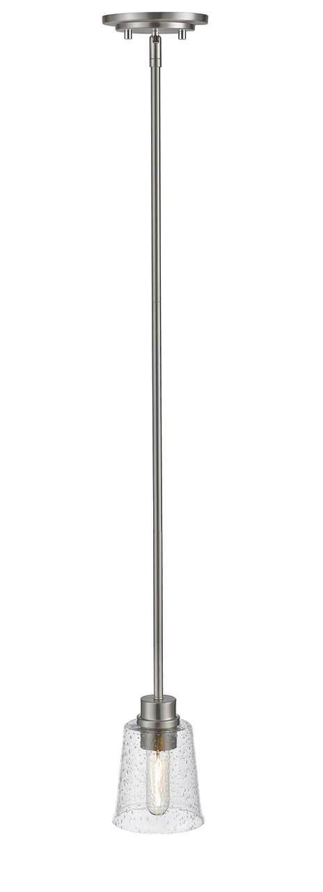 Z-LITE 464MP-BN 1 Light Mini Pendant, Brushed Nickel