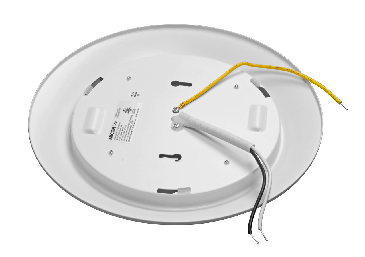 NICOR LIGHTING DSK82121205KWH DSK (v2) 8-inch Driverless Surface Mount LED Downlight, 5000K