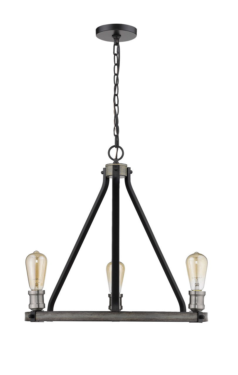 Z-LITE 472-3ABB 3 Light Chandelier