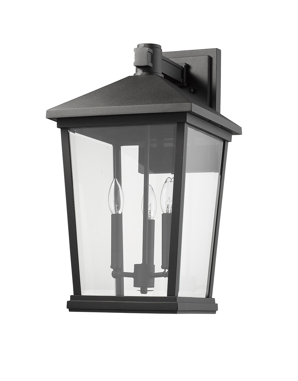 Z-LITE 568XL-BK 3 Light Outdoor Wall Sconce