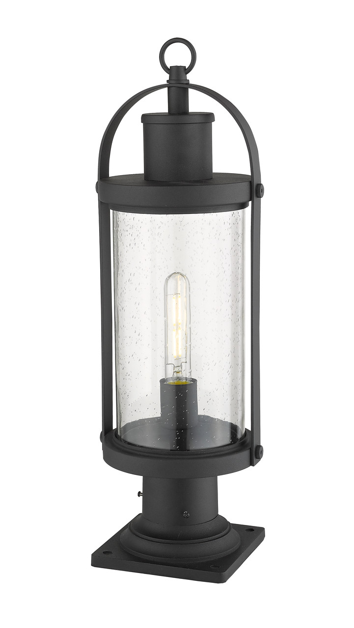 Z-LITE 569PHM-533PM-BK 1 Light Outdoor Pier Mounted Fixture