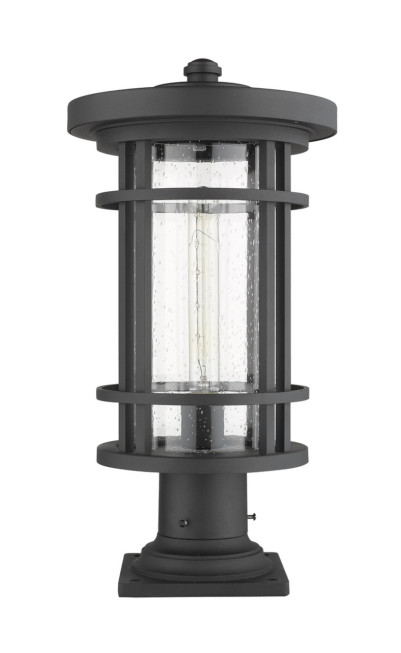 Z-LITE 570PHB-533PM-BK 1 Light Outdoor Pier Mounted Fixture