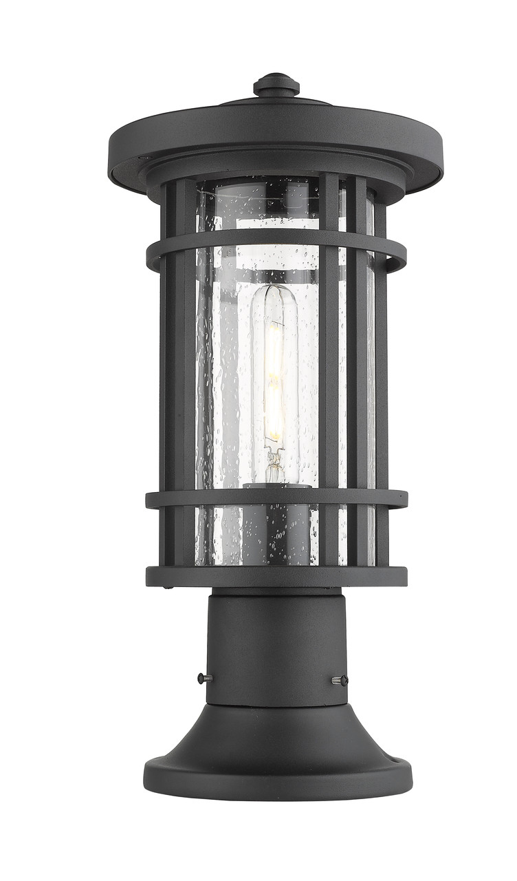 Z-LITE 570PHM-553PM-BK 1 Light Outdoor Pier Mounted Fixture