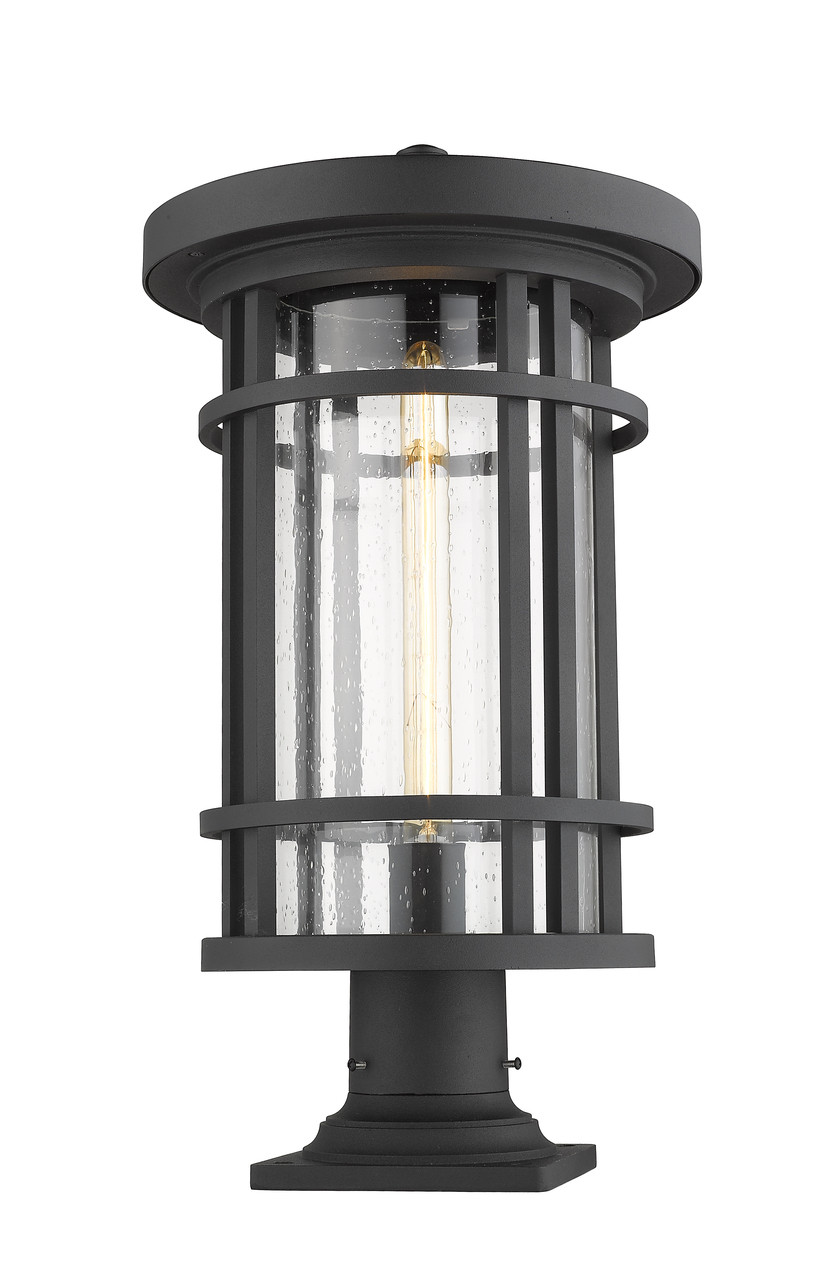 Z-LITE 570PHXL-533PM-BK 1 Light Outdoor Pier Mounted Fixture