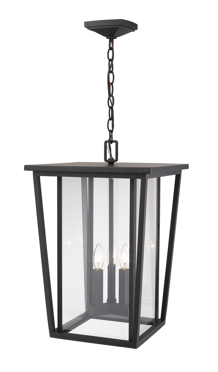 Z-LITE 571CHXL-ORB 3 Light Outdoor Chain Mount Ceiling Fixture
