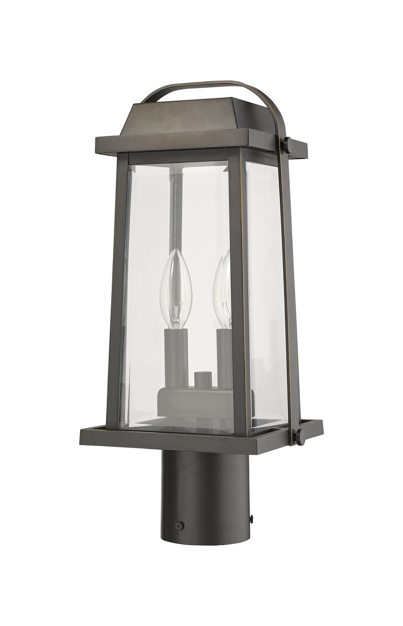 Z-LITE 574PHMR-ORB 2 Light Outdoor Post Mount Fixture