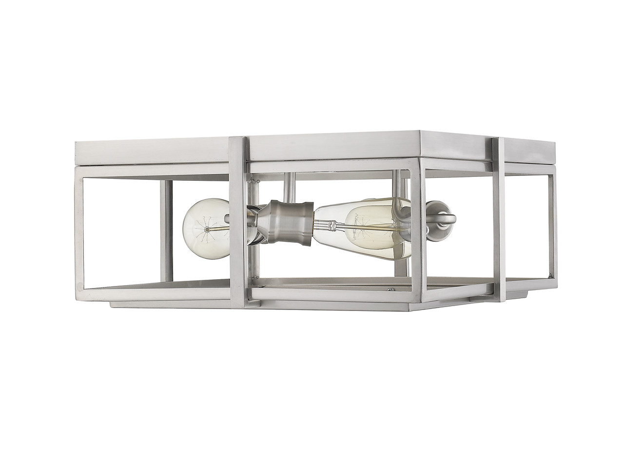 Z-LITE 724F15-BN 3 Light Flush Mount