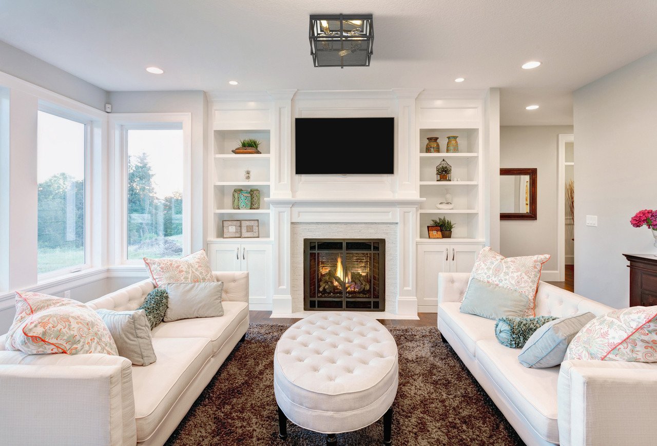 Z-LITE 724F15-MB+CH 3 Light Flush Mount