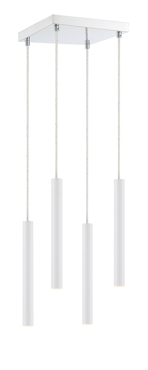 Z-LITE 917MP12-WH-LED-4SCH 4 Light Island/Billiard