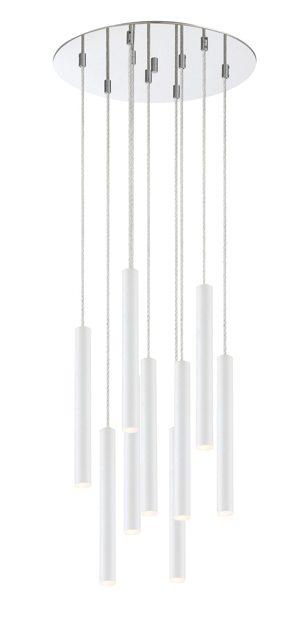 Z-LITE 917MP12-WH-LED-9RCH 9 Light Island/Billiard