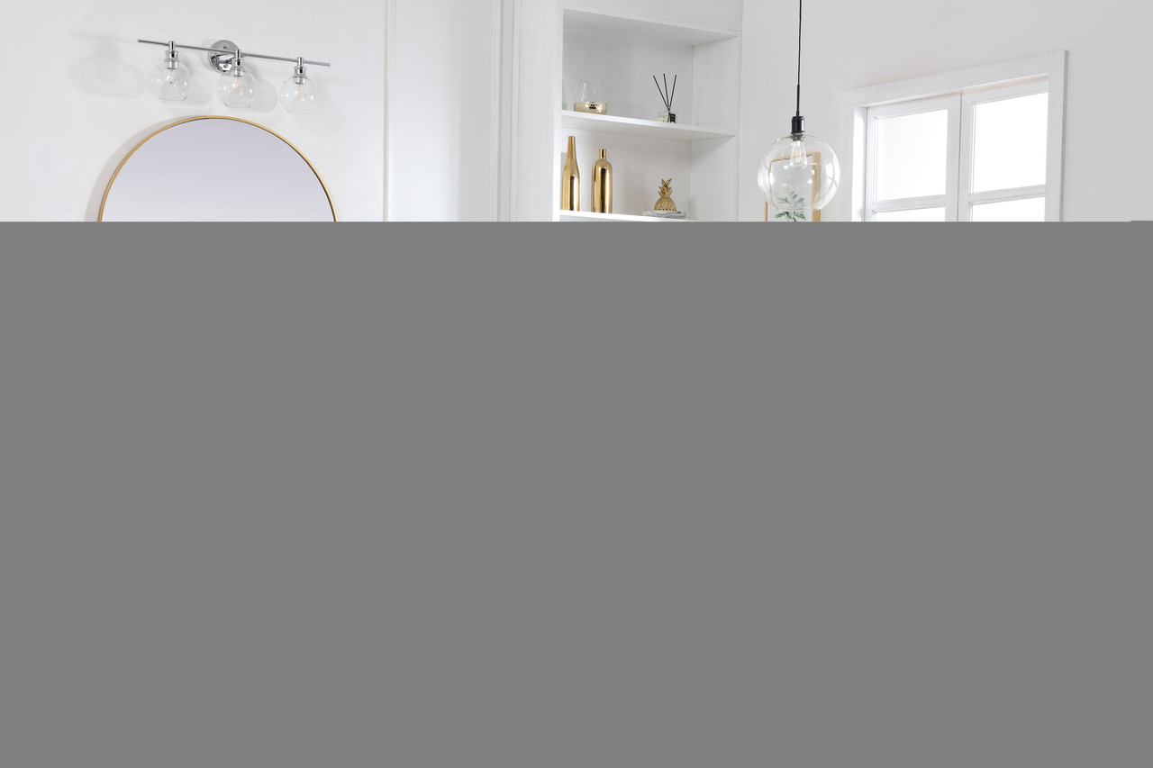 Elegant Decor VF27036GR 36 in. single bathroom vanity set in Grey