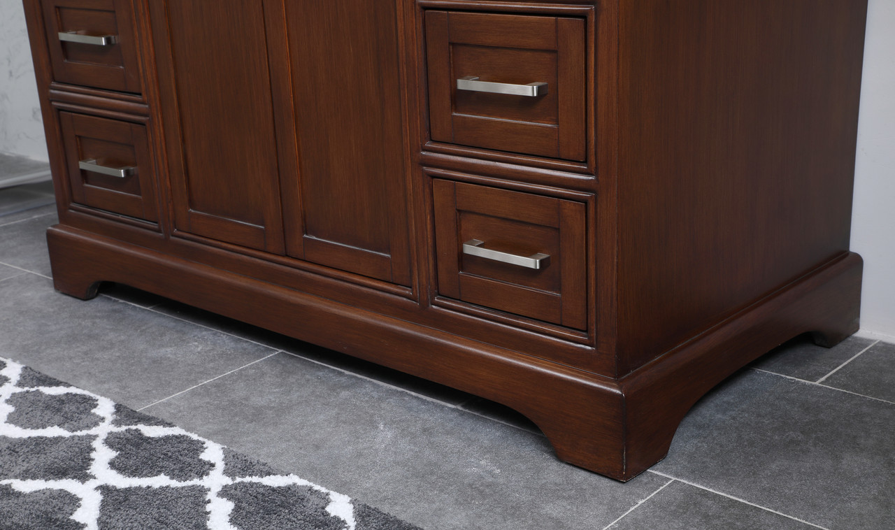 Elegant Decor VF15042TK 42 in. Single Bathroom Vanity set in teak