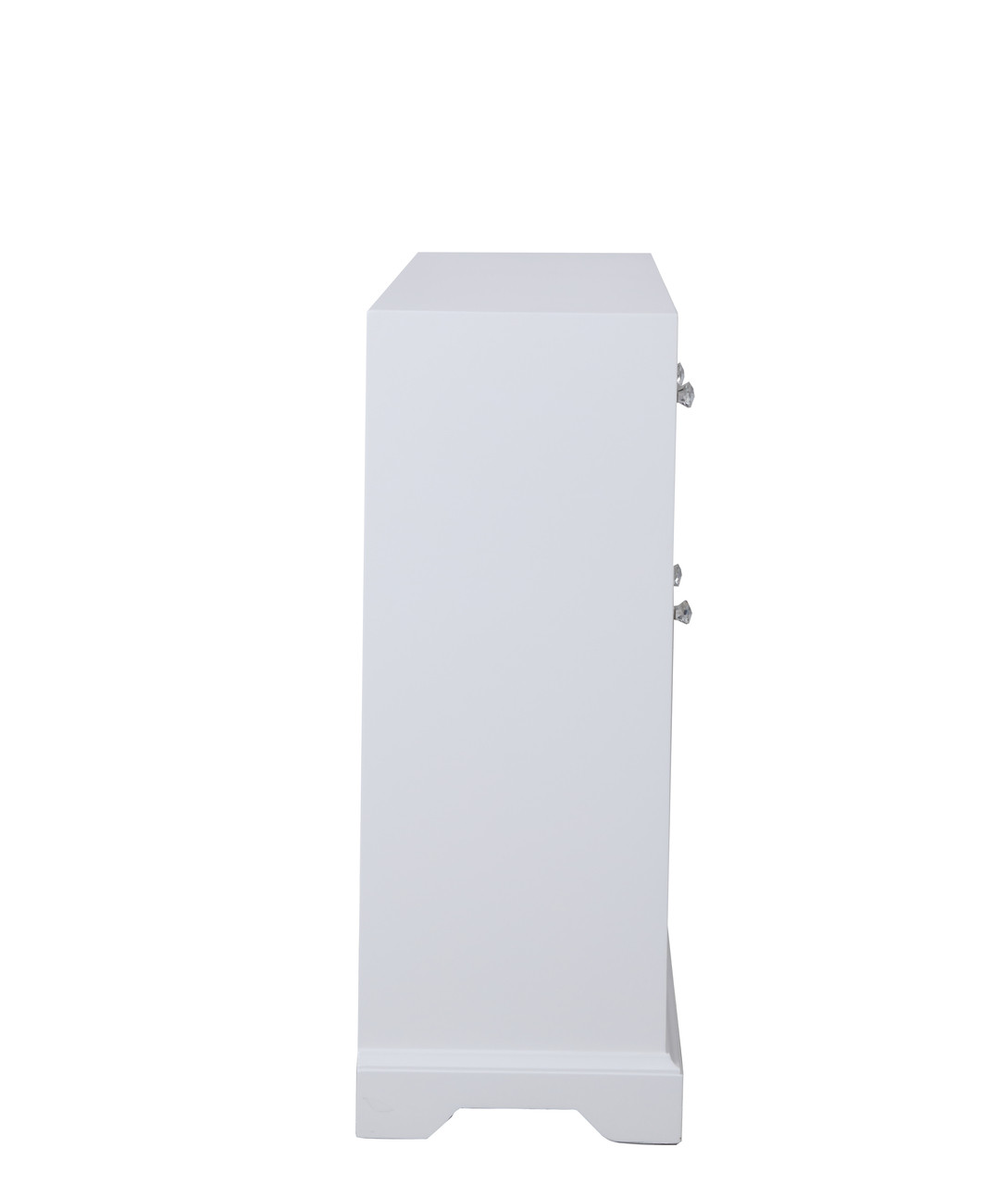 Elegant Decor MF81001WH 60 in. mirrored credenza in white